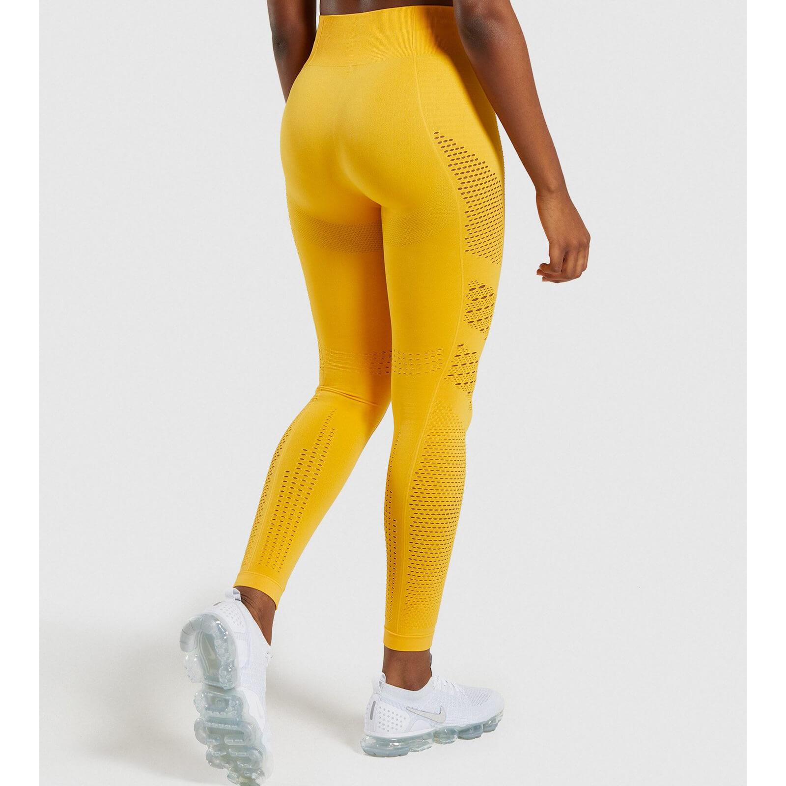 Gym Shark Flawless Knit Tights Yellow