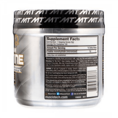 MuscleTech Platinum 100% Creatine 400 Grams – תמונה 3