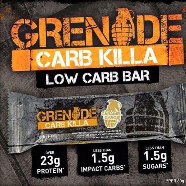 חטיף חלבון איכותי Grenade Carb Killa עם 23 גרם חלבון