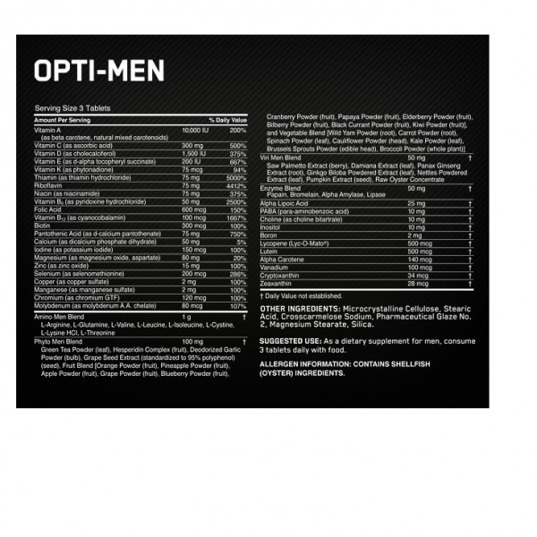 מולטי ויטמין Opti-Men לגברים