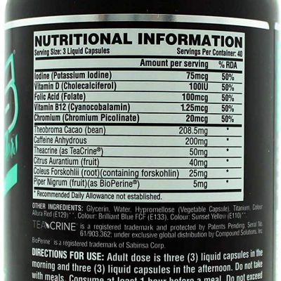 ⁦Nutrex Lipo-6 Black Hers 120 liquid caps⁩ – תמונה ⁦2⁩