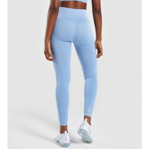 ⁦Gym Shark Vital Seamless Leggings Blue⁩ – תמונה ⁦4⁩