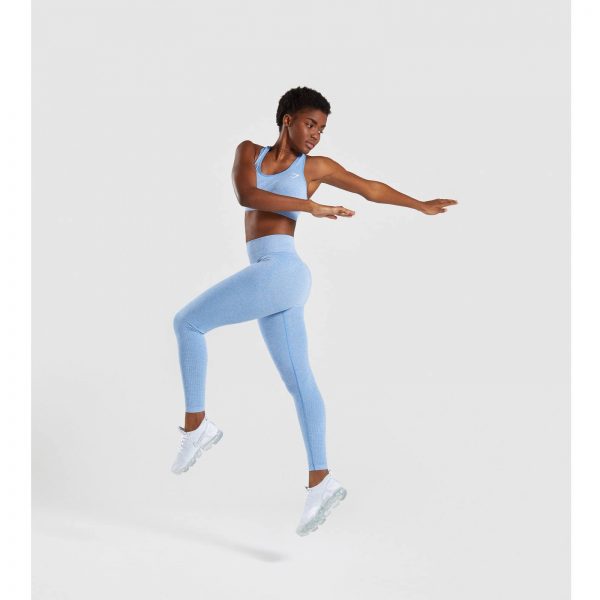 ⁦Gym Shark Vital Seamless Leggings Blue⁩ – תמונה ⁦6⁩
