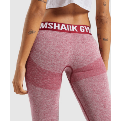 Gym Shark Flex Leggings Pink Marl – תמונה 4