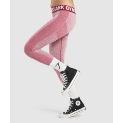 Gym Shark Flex Leggings Pink Marl – תמונה 3
