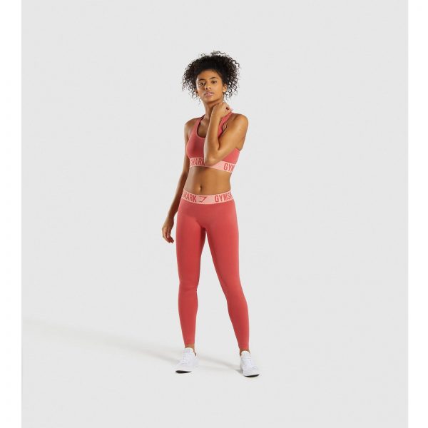 Gym Shark Fit Leggings Orange – תמונה 7