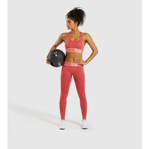 Gym Shark Fit Leggings Orange – תמונה 6