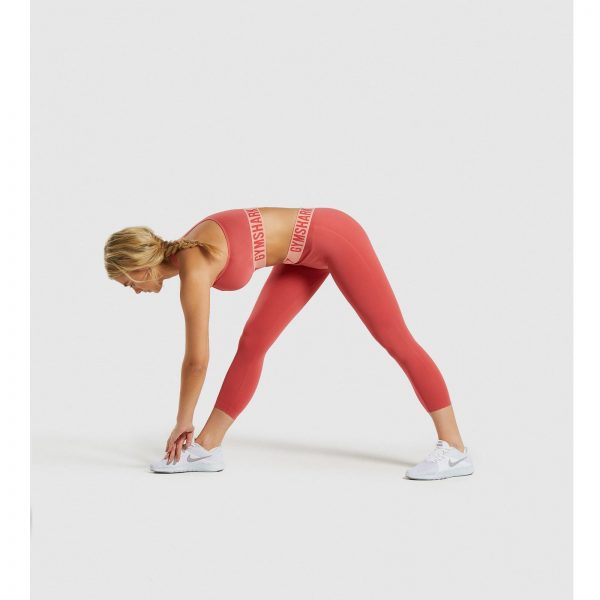 Gym Shark Fit Cropped Leggings Orange – תמונה 6