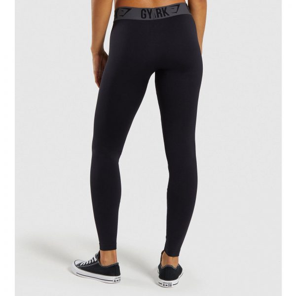 Gym Shark Fit Leggings Black – תמונה 3