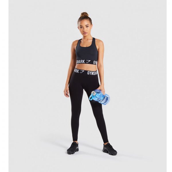 Gym Shark Fit Sports Bra Black/White – תמונה 6