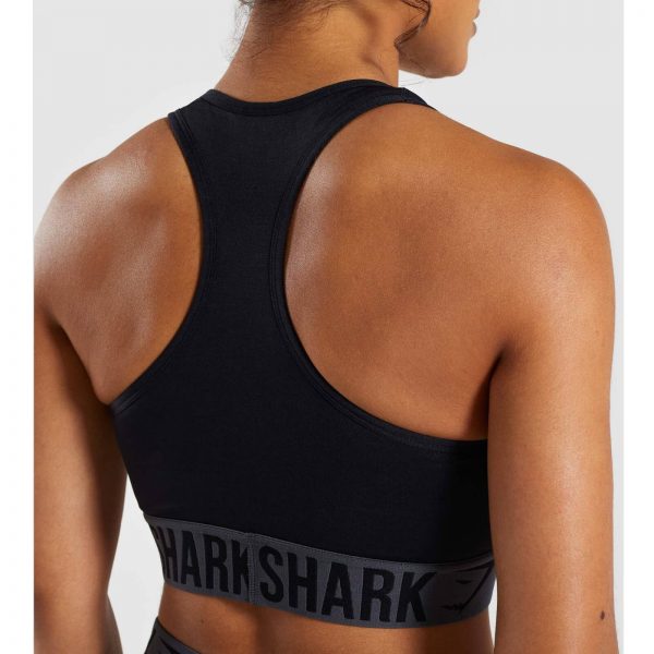 Gym Shark Fit Sports Bra Black – תמונה 6