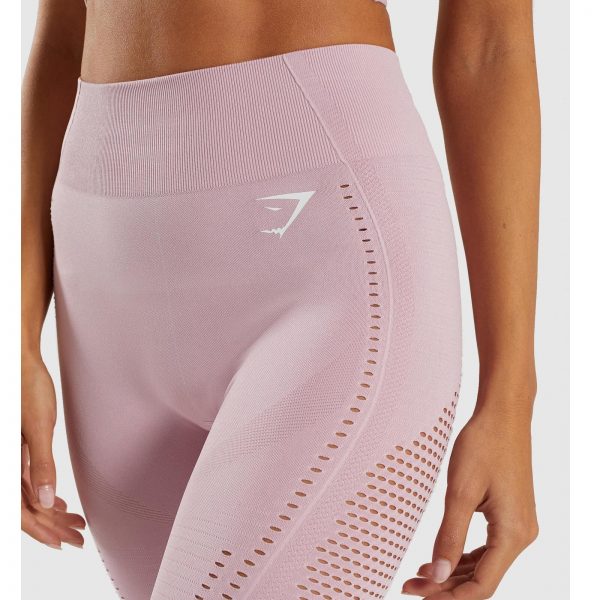 ⁦Gym Shark Flawless Knit Tights Washed Lavender⁩ – תמונה ⁦4⁩