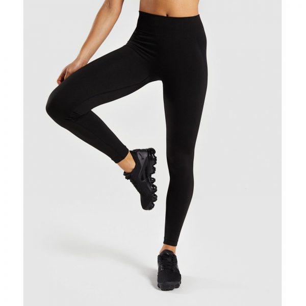 Gym Shark Flex High Waisted Legging Black/Charcoal – תמונה 4