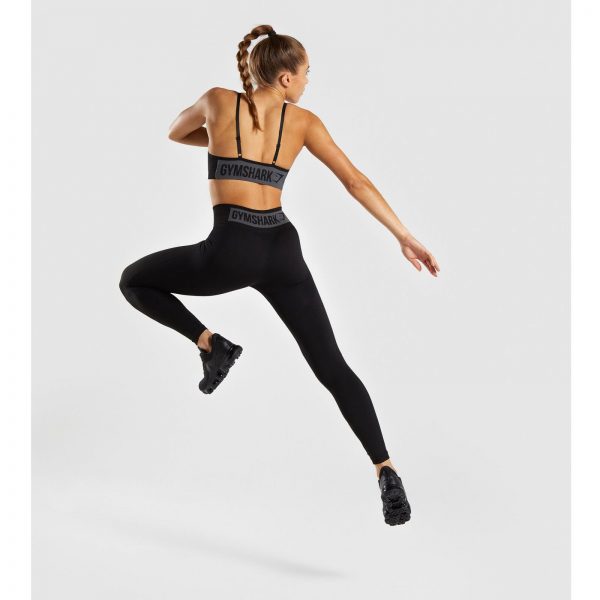 Gym Shark Flex High Waisted Legging Black/Charcoal – תמונה 5