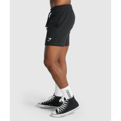⁦Gymshark Crest 7" Shorts Black⁩ – תמונה ⁦3⁩