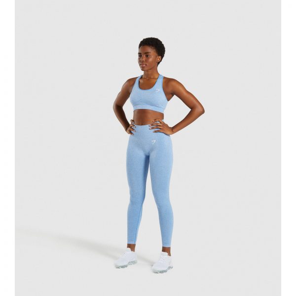 Gym Shark Vital Seamless Sports Bra Blue – תמונה 4