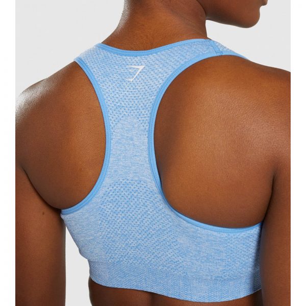 Gym Shark Vital Seamless Sports Bra Blue – תמונה 7
