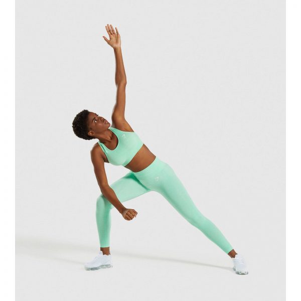 Gym Shark Vital Seamless Sports Bra Green – תמונה 6
