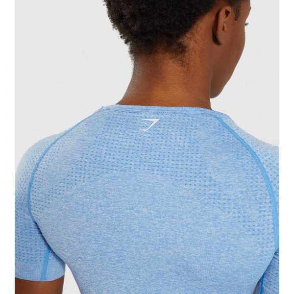 Gym Shark Vital Seamless T-shirt Blue – תמונה 5