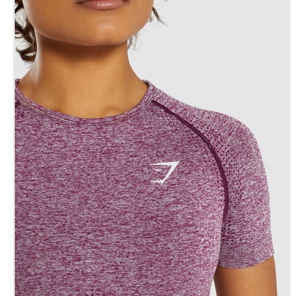 Gym Shark Vital Seamless T-shirt Purple – תמונה 7