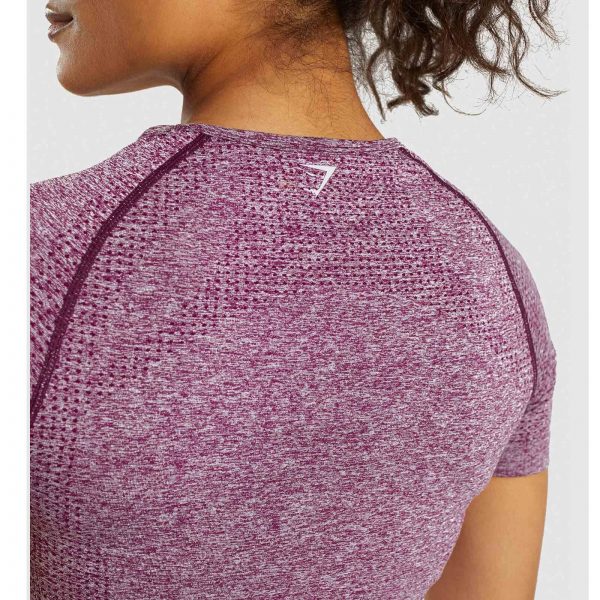 Gym Shark Vital Seamless T-shirt Purple – תמונה 6