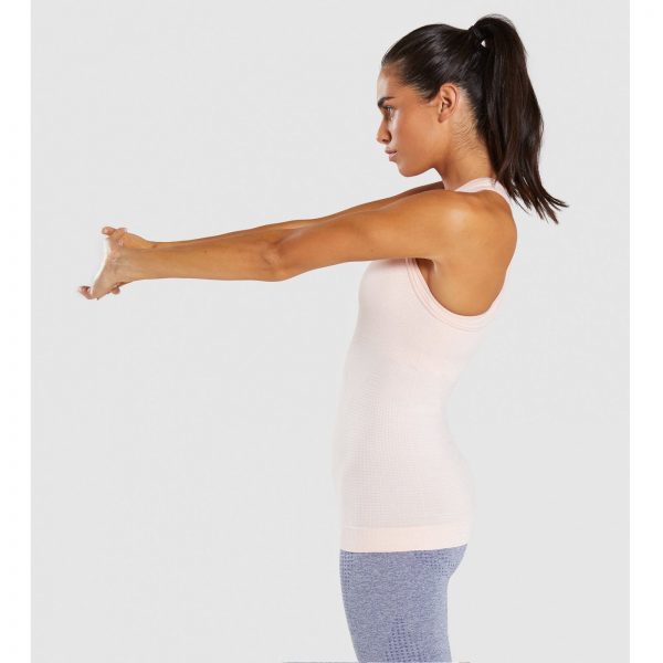 ⁦Gym Shark Vital Seamless Vest Blush Nude Marl⁩ – תמונה ⁦5⁩