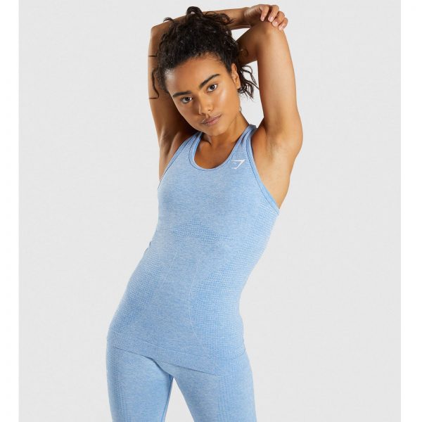 Gym Shark Vital Seamless Vest Blue – תמונה 1