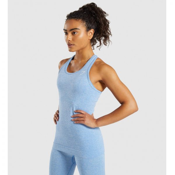 Gym Shark Vital Seamless Vest Blue – תמונה 2
