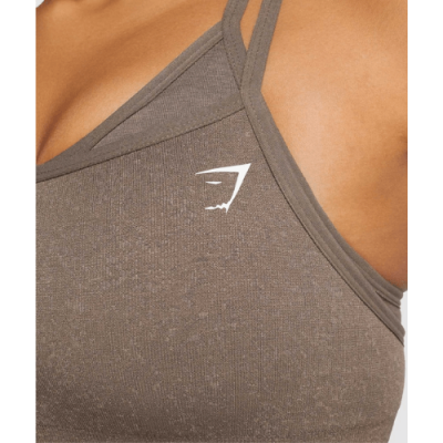Gym Shark Adapt Fleck Seamless Sports Bra Mineral Brown – תמונה 3