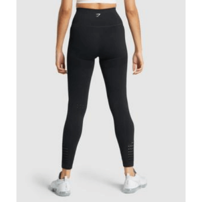 Gym Shark Energy Seamless Sports Leggings Black – תמונה 2