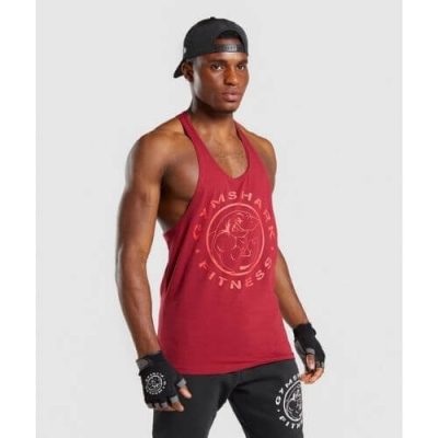 Gym Shark Legacy Stringer Burgundy – תמונה 1