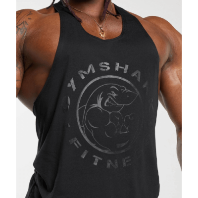 ⁦Gymshark Legacy Stringer Black⁩ – תמונה ⁦3⁩