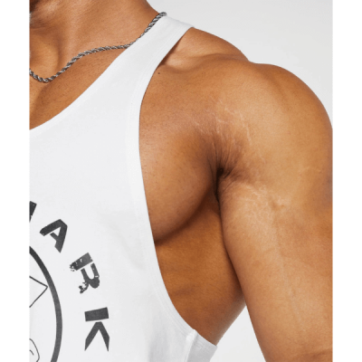 ⁦Gymshark Legacy Stringer White⁩ – תמונה ⁦3⁩