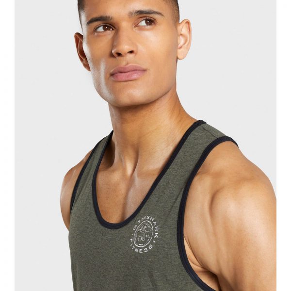 Gym Shark Legacy Luxe Tank Green – תמונה 3