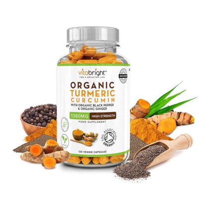 ⁦Organic Turmeric Curcumin with Organic Black Pepper & Ginger 120 Capsules⁩ – תמונה ⁦4⁩
