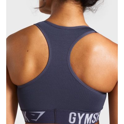 ⁦Gym Shark Fit Sports Bra Dark Blue⁩ – תמונה ⁦3⁩