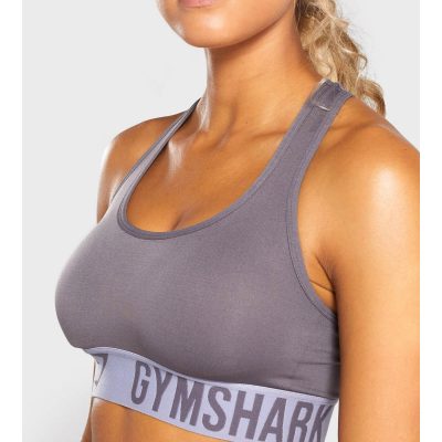 Gym Shark Fit Sports Bra Slate Lavender/Lilac – תמונה 3