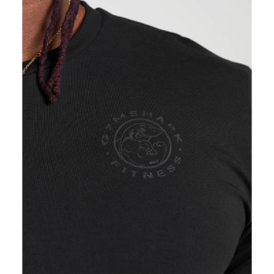 ⁦Gymshark Legacy T-shirt Black⁩ – תמונה ⁦5⁩
