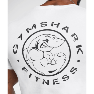 ⁦Gymshark Legacy T-shirt White⁩ – תמונה ⁦3⁩