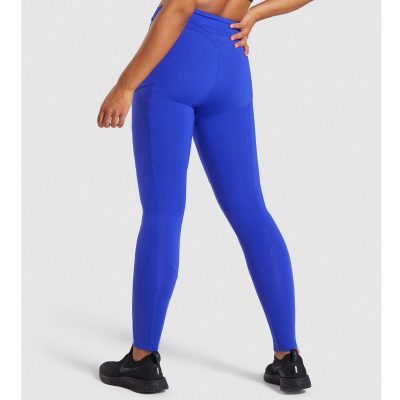 Gym Shark Legacy Fitness Panel Leggings Blue – תמונה 5