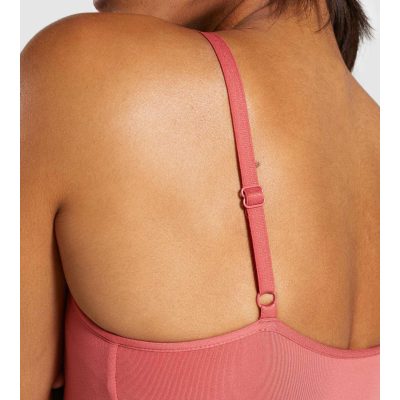 Gym Shark Legacy Fitness Sports Bra Brick Red – תמונה 3