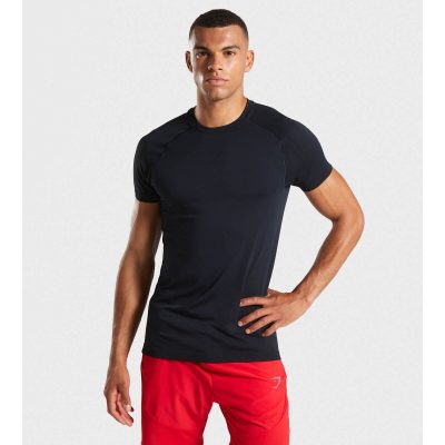 Gym Shark Lightweight Seamless T-shirt Black – תמונה 1