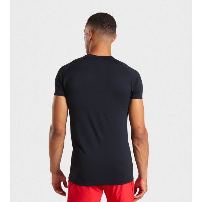Gym Shark Lightweight Seamless T-shirt Black – תמונה 2