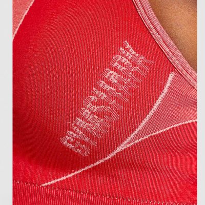 ⁦Gym Shark Turbo Seamless Sports Bra Brick Red⁩ – תמונה ⁦6⁩