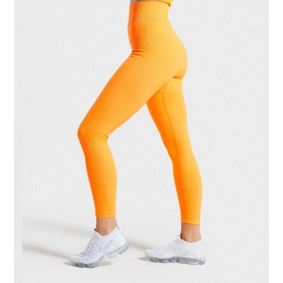 Gym Shark Ultra Seamless Leggings Orange – תמונה 5