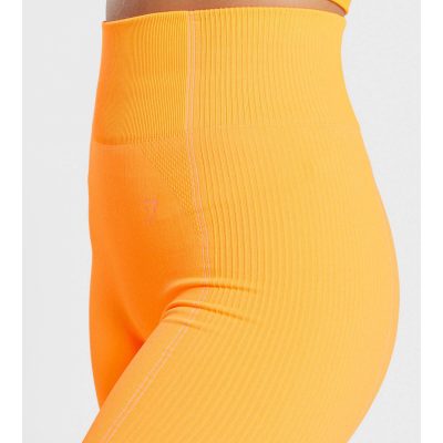 Gym Shark Ultra Seamless Leggings Orange – תמונה 4