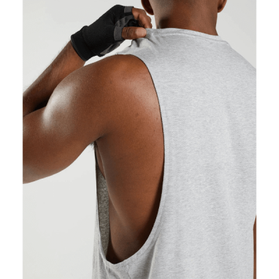 Gymshark React Drop Armhole Tank Light Grey Marl – תמונה 4