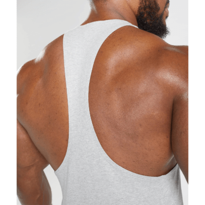 Gymshark React Stringer Light Grey Marl – תמונה 4