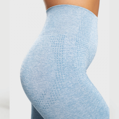 Gym Shark Vital Seamless Leggings Teal Marl – תמונה 3