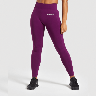 Gym Shark Lightweight Seamless Tights Purple – תמונה 1